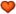 قلب برتقالي